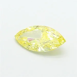 1.03ct MARQUISE Fancy Intense Yellow VS1 Coloured Lab diamond