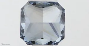 0.57ct RADIANT Fancy Vivid Blue VS1 Coloured Lab diamond