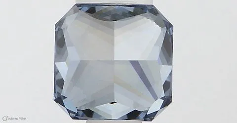0.57ct RADIANT Fancy Vivid Blue VS1 Coloured Lab diamond