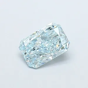 1.07ct RADIANT Fancy Vivid Blue VVS2 Coloured Lab diamond