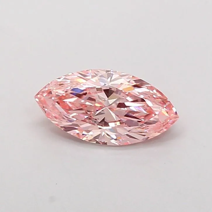 1.51ct MARQUISE Fancy Vivid Pink VS2 Coloured Lab diamond