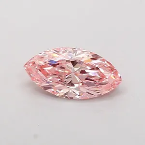 1.51ct MARQUISE Fancy Vivid Pink VS2 Coloured Lab diamond