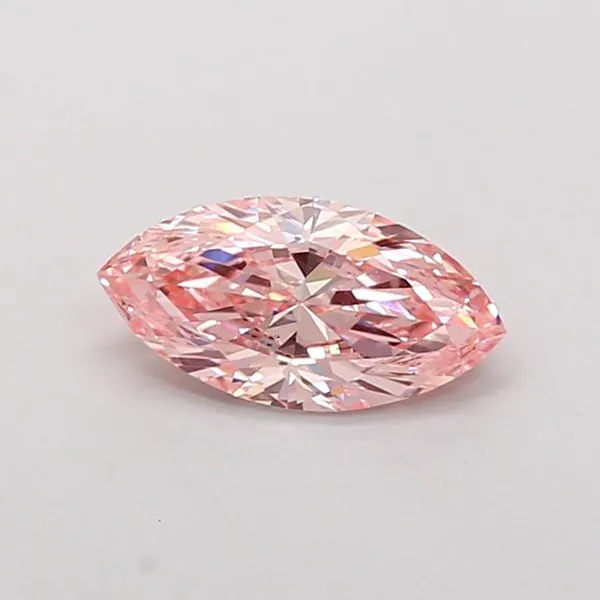 1.51ct MARQUISE Fancy Vivid Pink VS2 Coloured Lab diamond