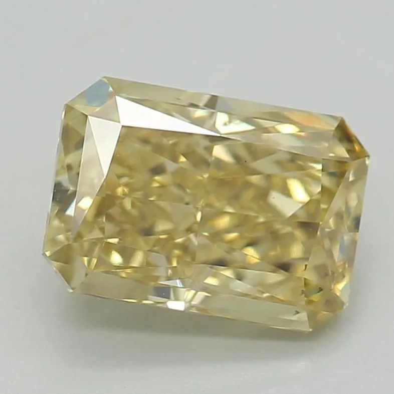 1.03ct RADIANT Fancy Vivid Yellow SI1 Coloured Lab diamond
