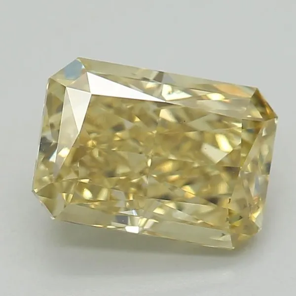 1.03ct RADIANT Fancy Vivid Yellow SI1 Coloured Lab diamond