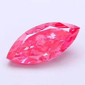 1.65ct MARQUISE Fancy Vivid Pink VVS2 Coloured Lab diamond