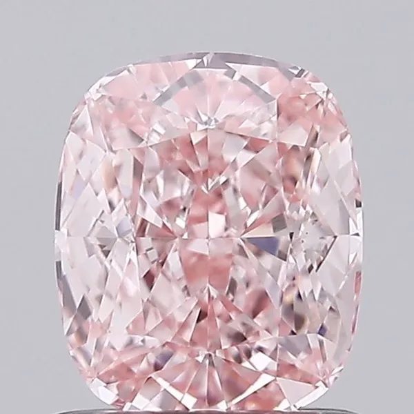 0.96ct CUSHION Fancy Intense Pink VS1 Coloured Lab diamond