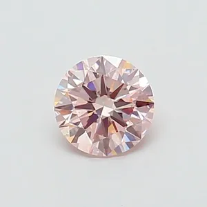 0.74ct ROUND Fancy Intense Pink SI1 Coloured Lab diamond
