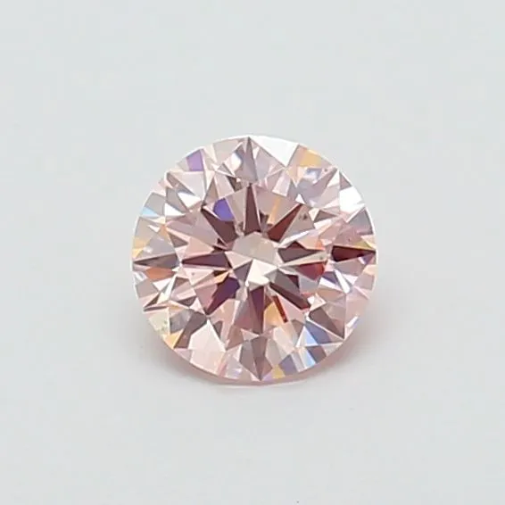 0.74ct ROUND Fancy Intense Pink SI1 Coloured Lab diamond