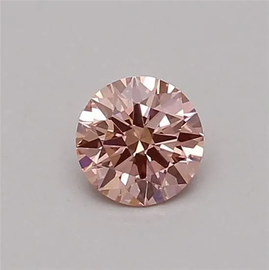0.38ct ROUND Fancy Intense Pink VS1 Coloured Lab diamond