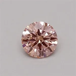 0.38ct ROUND Fancy Intense Pink VS1 Coloured Lab diamond