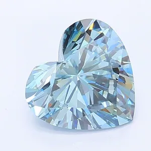 1.1ct HEART Fancy Intense Blue VVS2 Coloured Lab diamond