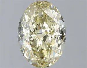 1.01ct OVAL Fancy Yellow VS1 Coloured Lab diamond