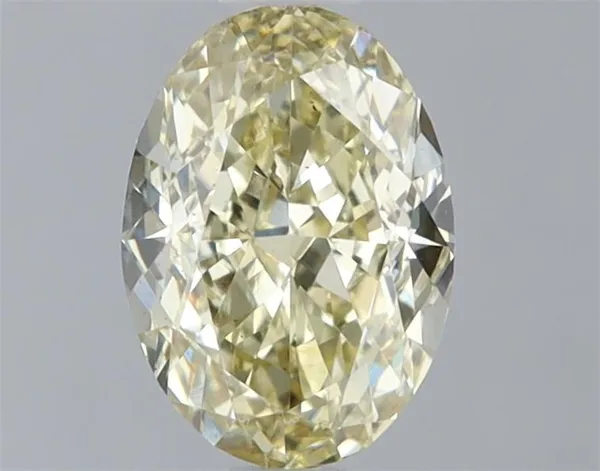 1.01ct OVAL Fancy Yellow VS1 Coloured Lab diamond