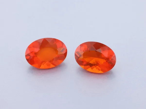 0.98ct Orange Opal, Oval cut gemstone