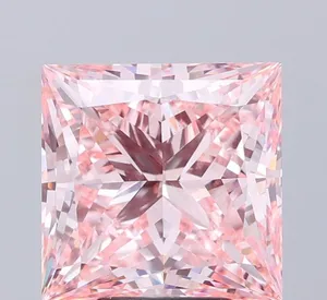 5.03ct PRINCESS Fancy Intense Pink VS1 Coloured Lab diamond
