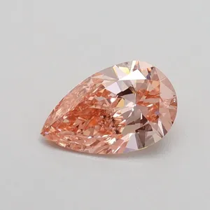 0.5ct PEAR Fancy Intense Pink SI1 Coloured Lab diamond