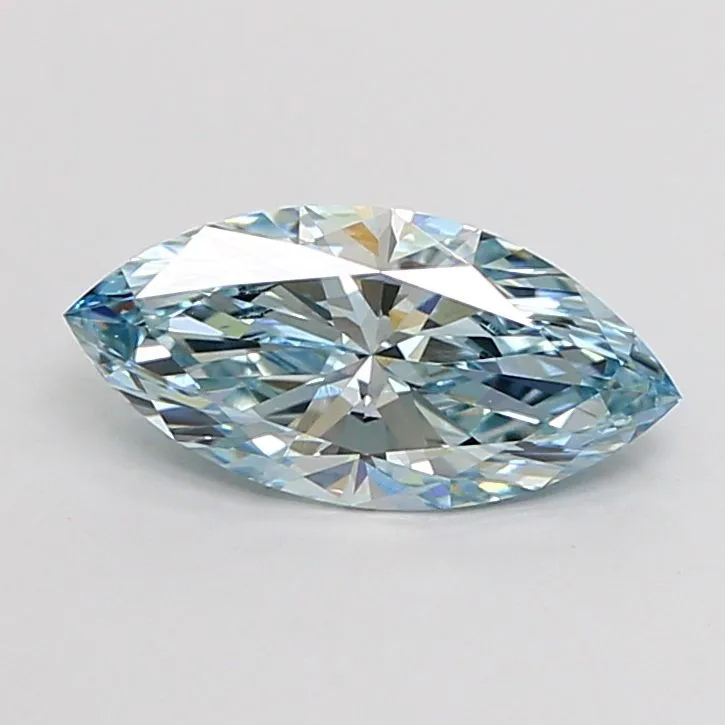 1.01ct MARQUISE Fancy Intense Blue VS2 Coloured Lab diamond