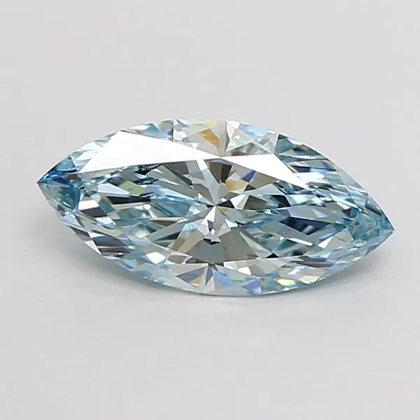 1.01ct MARQUISE Fancy Intense Blue VS2 Coloured Lab diamond