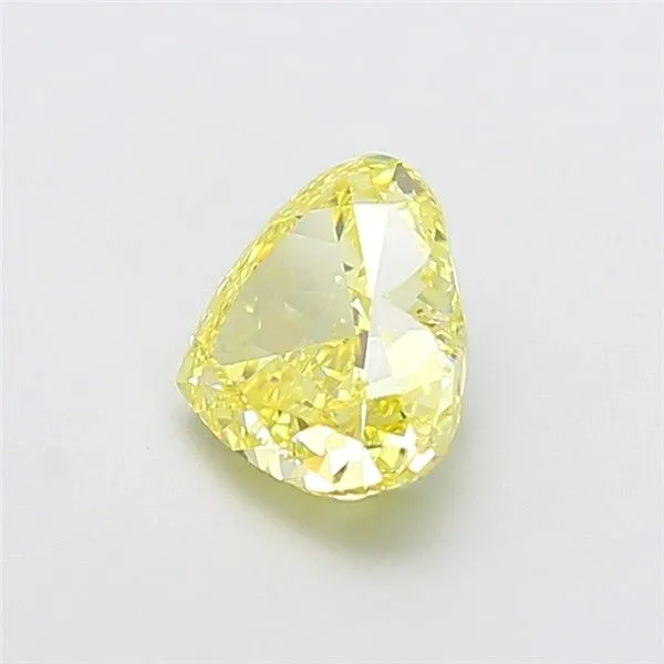 1.36ct HEART Fancy Intense Yellow VS1 Coloured Lab diamond