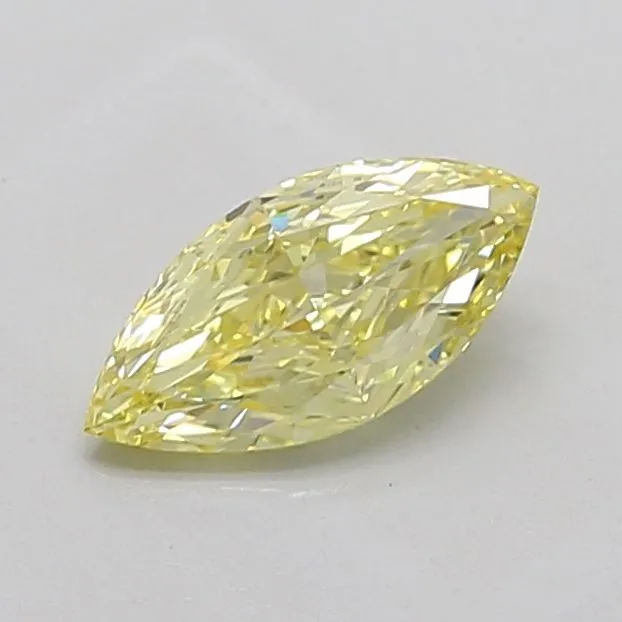 1.04ct MARQUISE Fancy Intense Yellow VS1 Coloured Lab diamond