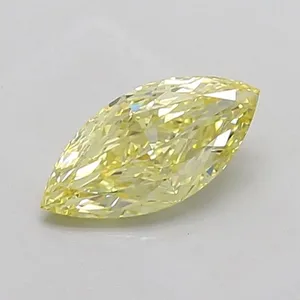 1.04ct MARQUISE Fancy Intense Yellow VS1 Coloured Lab diamond