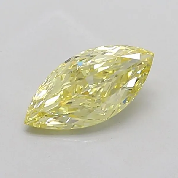 1.04ct MARQUISE Fancy Intense Yellow VS1 Coloured Lab diamond