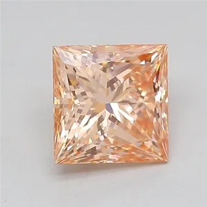 1.55ct PRINCESS Fancy Intense Pink VVS2 Coloured Lab diamond