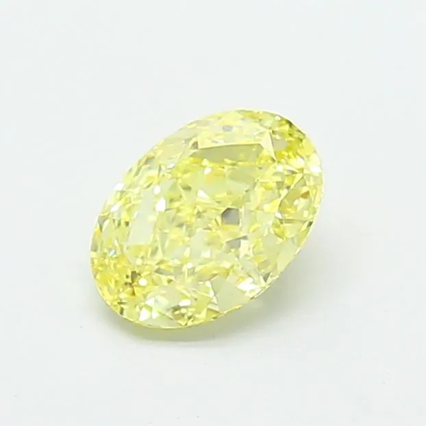 1.09ct OVAL Fancy Intense Yellow VS1 Coloured Lab diamond