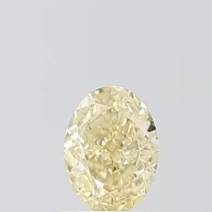 0.59ct OVAL Fancy Intense Yellow VS1 Coloured Lab diamond