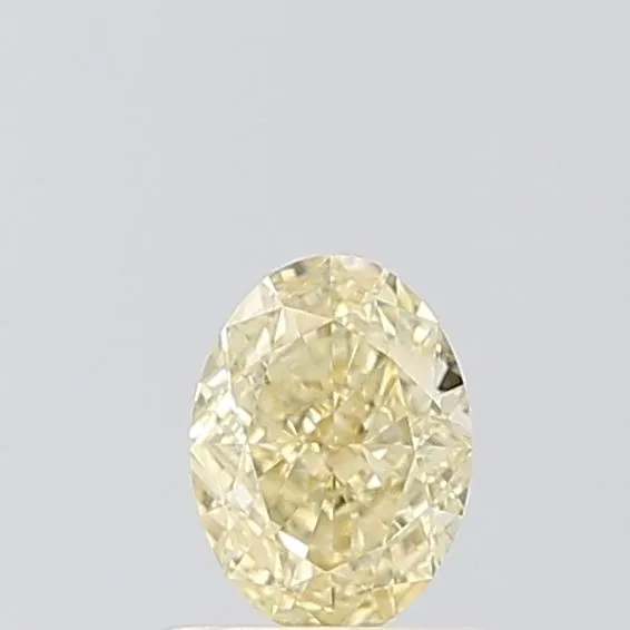 0.59ct OVAL Fancy Intense Yellow VS1 Coloured Lab diamond