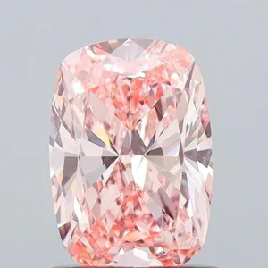 0.99ct CUSHION Fancy Intense Pink VVS2 Coloured Lab diamond