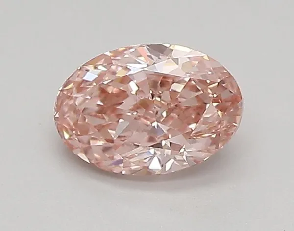 0.62ct OVAL Fancy Vivid Pink VS1 Coloured Lab diamond