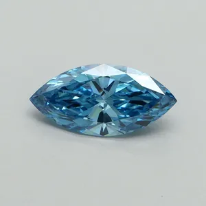 1ct MARQUISE Fancy Vivid Blue VS1 Coloured Lab diamond
