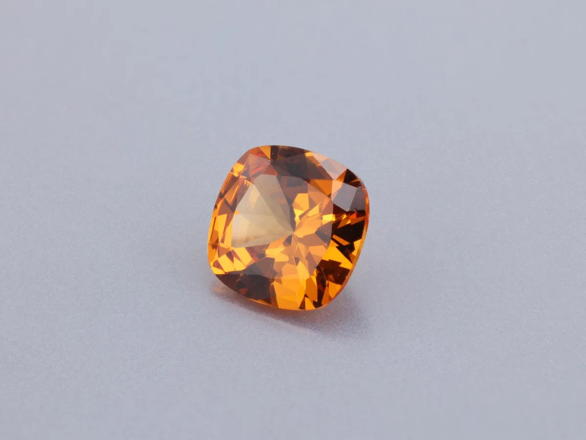 0.78ct Orange Garnet, Cushion gemstone
