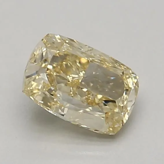0.6ct CUSHION Fancy Intense Yellow VS2 Coloured Lab diamond