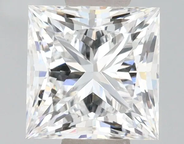 1.01ct PRINCESS Fancy Vivid Blue SI2 Coloured Lab diamond