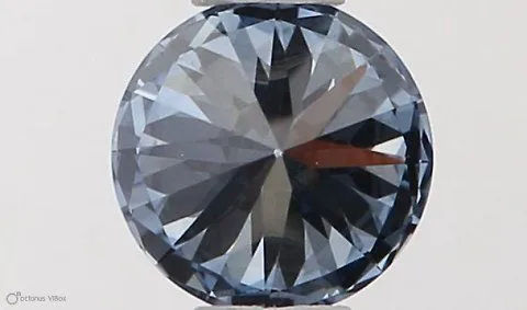 0.33ct ROUND Fancy Vivid Blue VVS2 Coloured Lab diamond