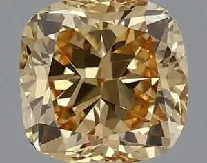 0.33ct CUSHION Fancy Intense Brownish Yellow VS1 Coloured Lab diamond
