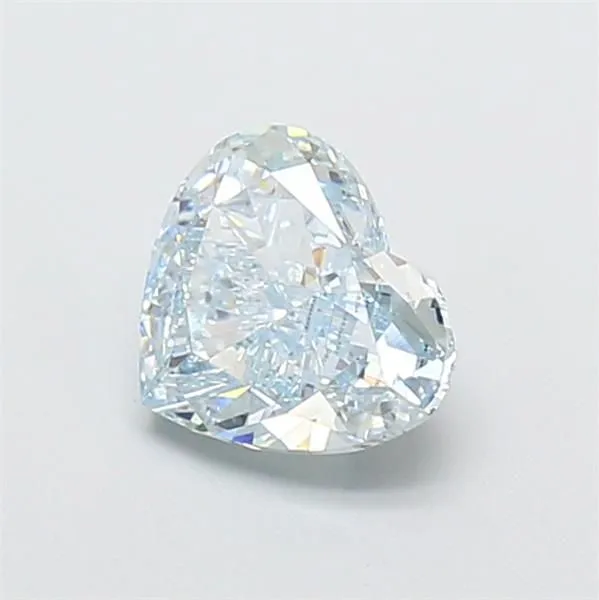 1.20ct HEART Fancy Light Greenish Blue VS1 Coloured Lab diamond