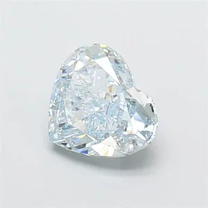 1.2ct HEART Fancy Light Greenish Blue VS1 Coloured Lab diamond