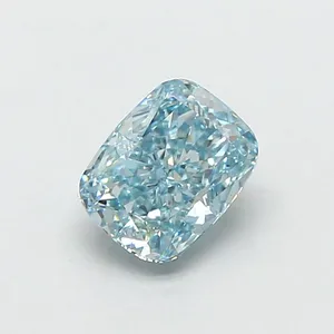 1.09ct CUSHION Fancy Vivid Blue VS1 Coloured Lab diamond