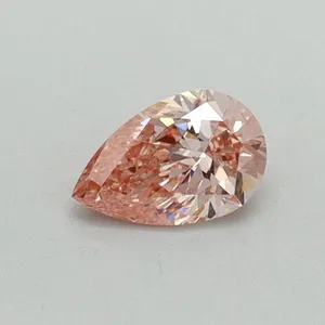 0.3ct PEAR Fancy Vivid Pink VVS2 Coloured Lab diamond