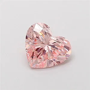 1.08ct HEART Fancy Intense Pink VVS2 Coloured Lab diamond