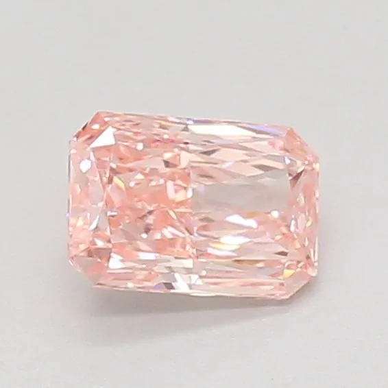 0.77ct RADIANT Fancy Vivid Pink VS1 Coloured Lab diamond