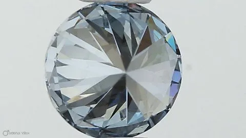 0.40ct ROUND Fancy Blue VS2 Coloured Lab diamond