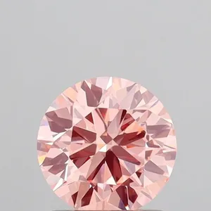 1.01ct ROUND Fancy Intense Pink VVS2 Coloured Lab diamond