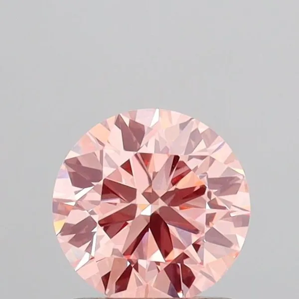 1.01ct ROUND Fancy Intense Pink VVS2 Coloured Lab diamond