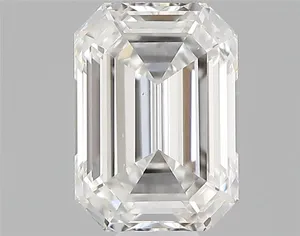 0.39ct EMERALD F VS2 Natural diamond