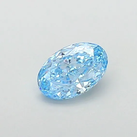 1ct OVAL Fancy Vivid Blue VVS2 Coloured Lab diamond